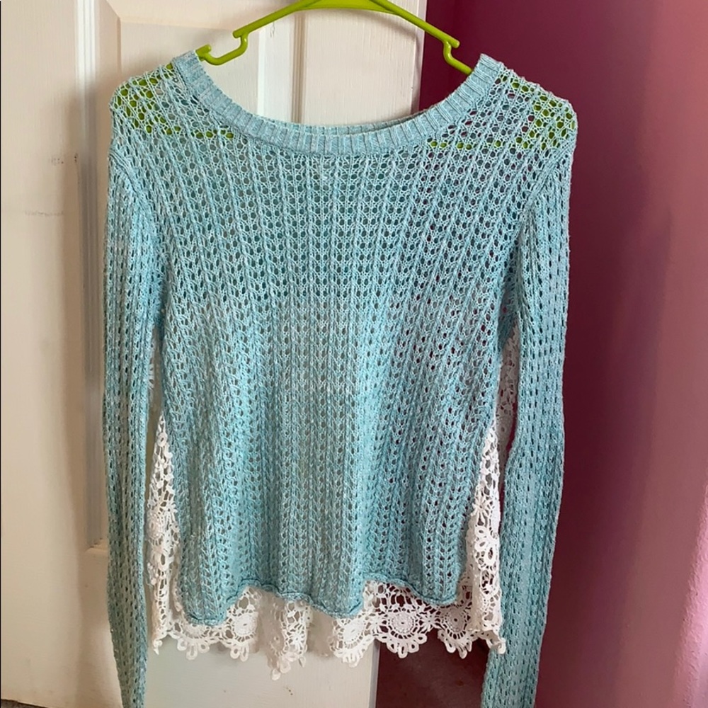 Aeropostale Woven Pullover Sweater